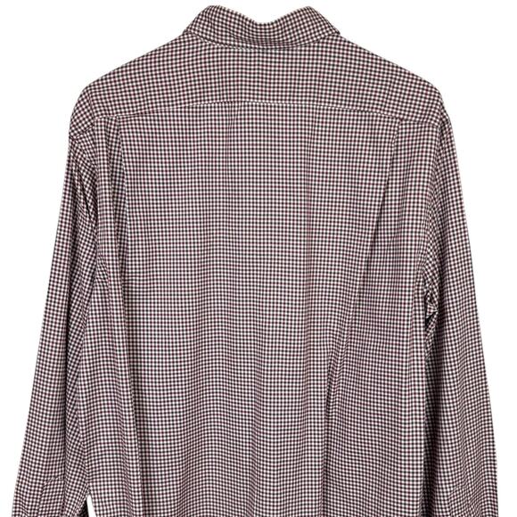 Polo Ralph Lauren NWT Classic Fit Maroon & Brown Checkered Long Sleeve Shirt - Picture 4 of 9